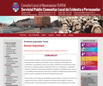 EVP-Turda.ro(Serviciul de Evidenta a Persoanelor Turda) Screenshot