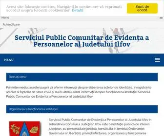 Evpilfov.ro(Serviciul Public Comunitar de Eviden) Screenshot