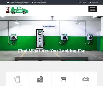 Evplugincharge.com(Electric Vehicle (EV) Car Charging Station in Delhi) Screenshot