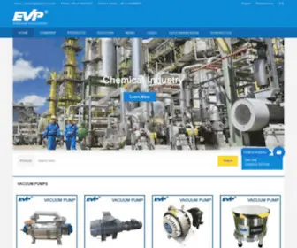EvpVacuum.com(Vacuum Pump) Screenshot