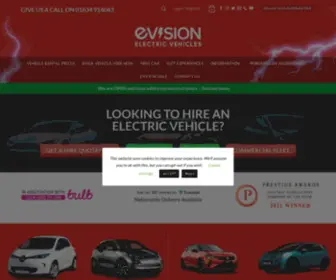 Evrent.co.uk(EVision Electric Vehicle Hire) Screenshot
