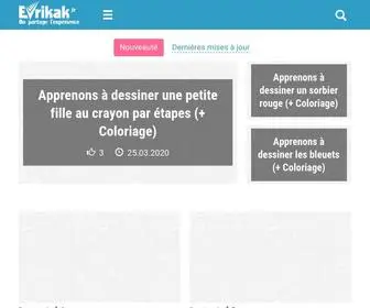 Evrikak.fr(Nous recueillons l'expérience des personnes pour différentes situations) Screenshot