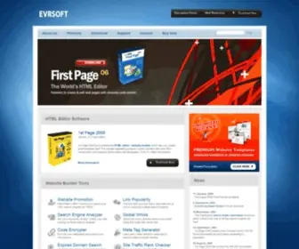 Evrsoft.com(Solutions for the Webmaster) Screenshot