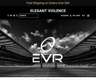 Evrugby.com(Elegant Violence Rugby Lifestyle Brand) Screenshot