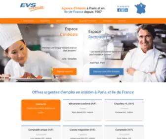 EVS.fr(Agence intérim Paris et Ile de France) Screenshot