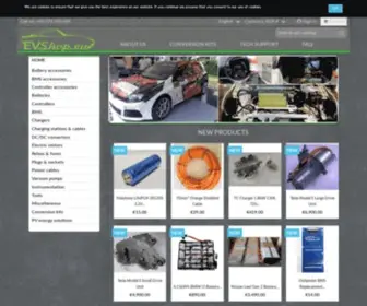 Evshop.eu(Conversion Kits and Electric Car Components) Screenshot