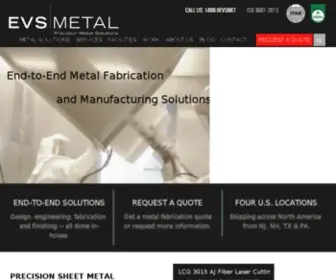 Evsmetal.com(EVS Metal) Screenshot