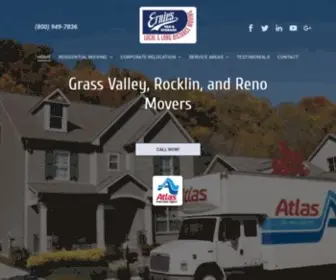 Evsmoving.com(Ernie's Van & Storage) Screenshot