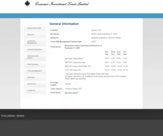 EVT.ca(General Information) Screenshot