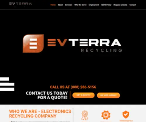 Evterrarecycling.com(Evterrarecycling) Screenshot