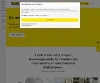 Evva.nl(EVVA ontwikkelt en produceert mechanische en elektronische sluitsystemen en) Screenshot