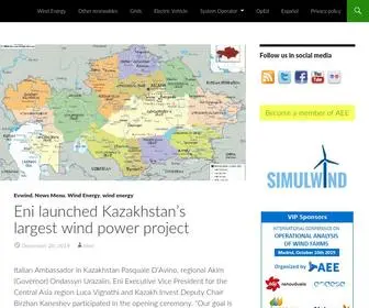 Evwind.es(REVE News of the wind sector in Spain and in the world) Screenshot
