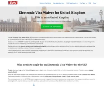 EVW.uk(Electronic Visa Waiver for UK) Screenshot