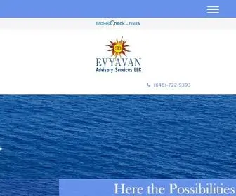 Evyavan.com(Evyavan Advisory Services LLC) Screenshot