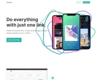 Evylink.com(Multiple Bio Links for Instagram) Screenshot