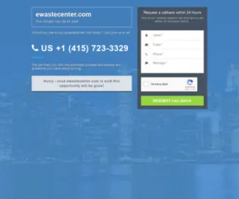 Ewastecenter.com(Ewaste center) Screenshot