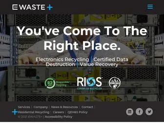 Ewaste.com(EWASTE+ has locations across New York State and) Screenshot