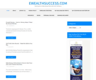 Ewealthsuccess.com(Teaching How to Make Money Online and Self Development) Screenshot