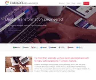 Ewebcore.net(Ewebcore Technologies) Screenshot