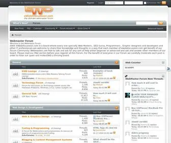Ewebdiscussion.com(EWD- is a Webmaster discussion forum) Screenshot