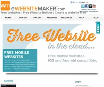 Ewebsitemaker.com(Free website) Screenshot