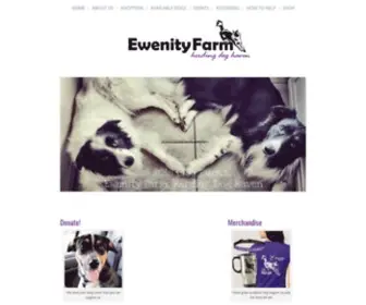 Ewenityfarmsbch.com(Website for organization devoted to helping pets and owners) Screenshot