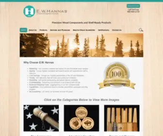 Ewhannas.com(Precision Wood Components) Screenshot