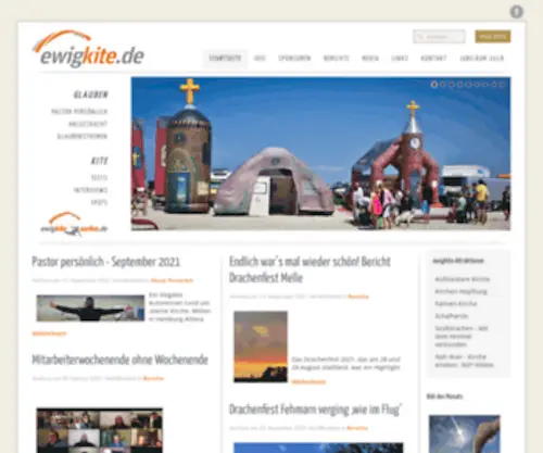 Ewigkite.de(Ist ein kirchliches Projekt in der Drachenszene) Screenshot