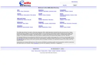 Ewilla.com(Human-edited general web directory offering one) Screenshot