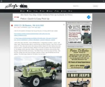 Ewillys.com(Your source for Jeep and Willys deals) Screenshot