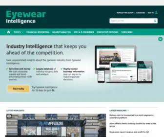 Ewintelligence.com(Eyewear Intelligence) Screenshot
