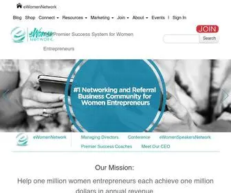 Ewomennetwork.com(EWomenNetwork Business Networking for Women Entrepreneurs) Screenshot