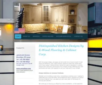 Ewoodusa.com(E-WOOD FLOORING & CABINET CORP) Screenshot