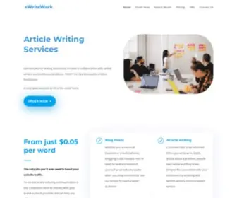 Ewritework.com(Article Writing Service) Screenshot