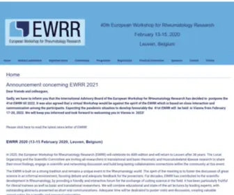 EWRR2020.org(KU Leuven congressen) Screenshot