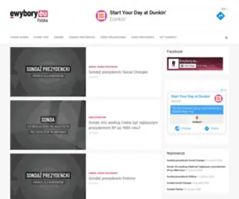 Ewybory.eu(Sondaże poparcia partii politycznych) Screenshot