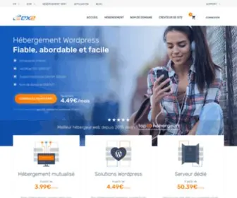 EX2Hosting.com(Hébergement de site web) Screenshot