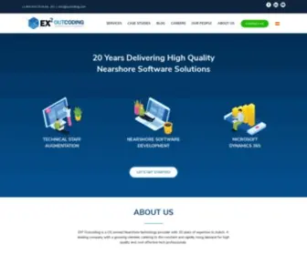 EX2Outcoding.com(Nearshore Outsourcing to Costa Rica. EX² Outcoding) Screenshot