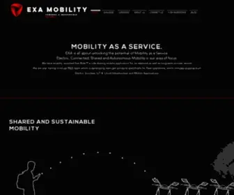 Exa-Mobility.com(Mobility as a service) Screenshot