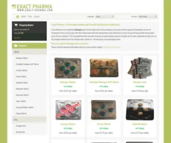 Exact-Pharma.com(Buy Kamagra tablets online from a trusted UK supplier. Exact Pharma) Screenshot