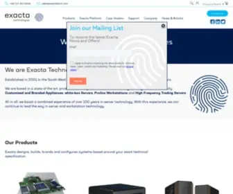 Exactatech.com(Custom Servers) Screenshot