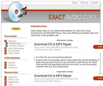 Exactaudiocopy.de(Exact Audio Copy) Screenshot