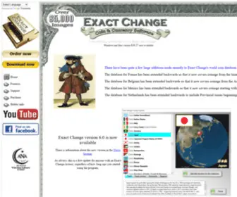 Exactchange.info(Exact Change coin collecting software) Screenshot