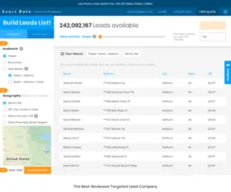 Exactdata.com(Mailing Lists and Sales Leads) Screenshot