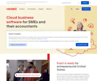 Exactonline.com(Exact's innovative cloud business software) Screenshot