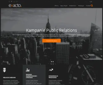 Exacto.pl(Agencja Public Relations) Screenshot