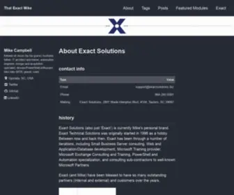 Exactsolutions.biz(About Exact Solutions) Screenshot