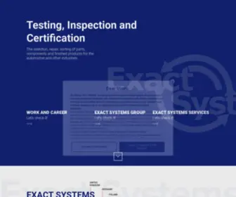 Exactsystems.uk.com(Exact Systems) Screenshot