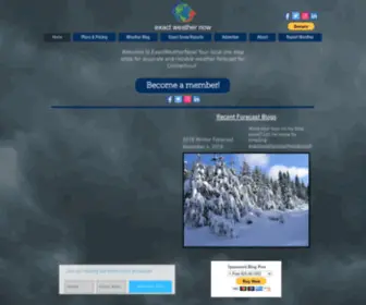 Exactweathernow.com(Connecticut Weather) Screenshot