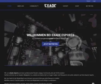 Exade-Esports.com(EXade eSports) Screenshot